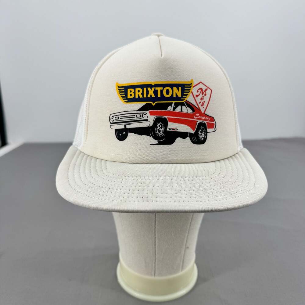 Brixton Barona Foam Netplus Trucker Hat - White
